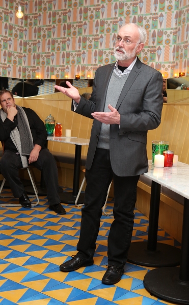 David Van Asselt, Rattlestick Artistic Director speaks during a reception for New Yor Photo