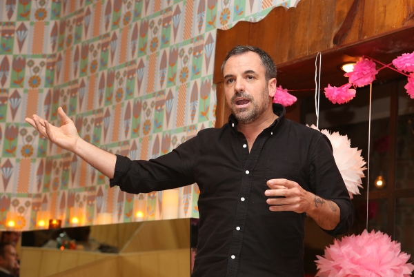 Playwright Craig Wright speaks during a reception for New York's Rattlestick Playwrig Photo