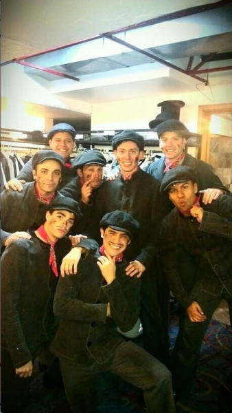 Photo Flash: Saturday Intermission Pics, Feb 16, Part 2 - NEWSIES Take Over, CINDERELLA's Manly Tattoos and More!  Image