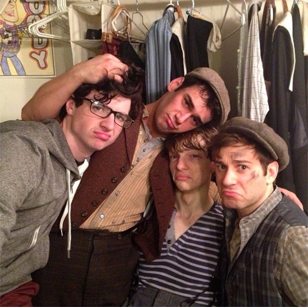 Photo Flash: Saturday Intermission Pics, Feb 16, Part 2 - NEWSIES Take Over, CINDERELLA's Manly Tattoos and More!  Image