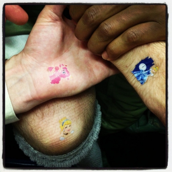 Photo Flash: Saturday Intermission Pics, Feb 16, Part 2 - NEWSIES Take Over, CINDERELLA's Manly Tattoos and More!  Image