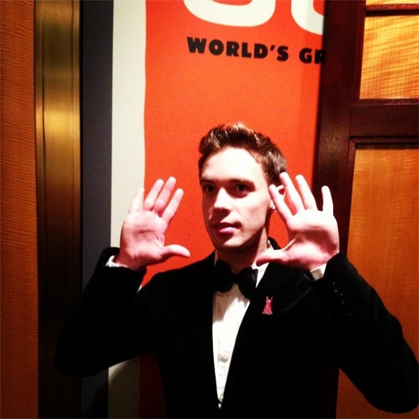 Photo Flash: Saturday Intermission Pics, Feb 16, Part 2 - NEWSIES Take Over, CINDERELLA's Manly Tattoos and More!  Image