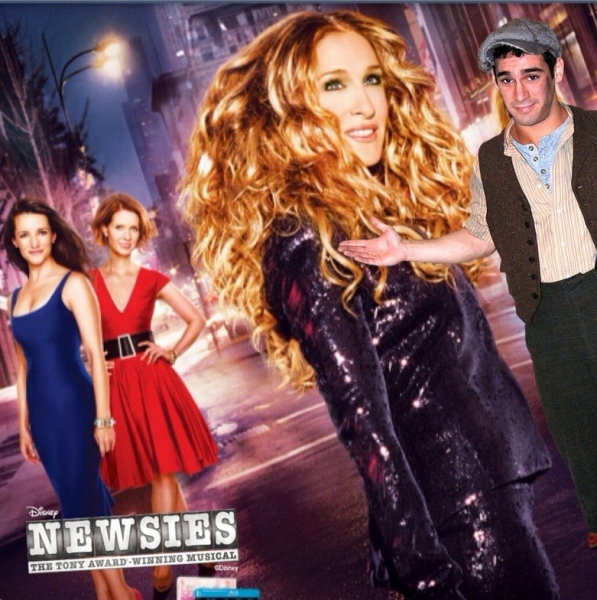 Photo Flash: Saturday Intermission Pics, Feb 16, Part 2 - NEWSIES Take Over, CINDERELLA's Manly Tattoos and More!  Image