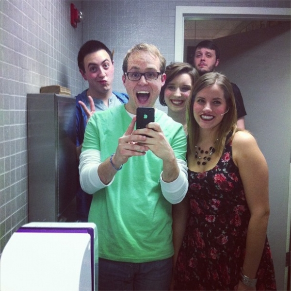 Photo Flash: Saturday Intermission Pics, Feb 16, Part 2 - NEWSIES Take Over, CINDERELLA's Manly Tattoos and More!  Image