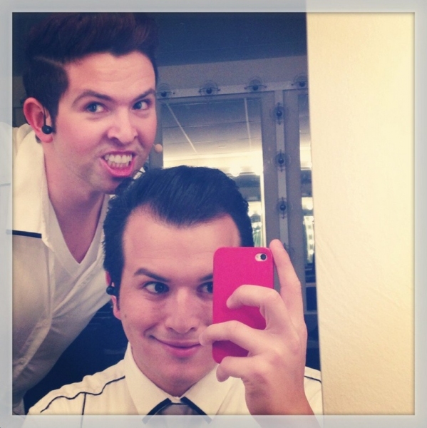 Photo Flash: Saturday Intermission Pics, Feb 16, Part 2 - NEWSIES Take Over, CINDERELLA's Manly Tattoos and More!  Image