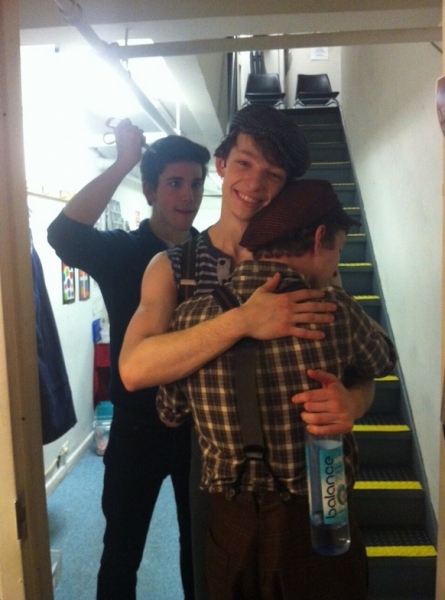 Photo Flash: Saturday Intermission Pics, Feb 16, Part 2 - NEWSIES Take Over, CINDERELLA's Manly Tattoos and More!  Image