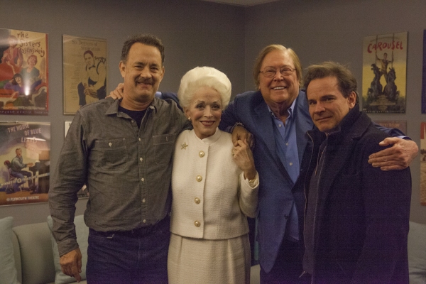 TOM HANKS, HOLLAND TAYLOR, BOB BOYETT (Bosom Buddies producer), PETER SCOLARI Photo