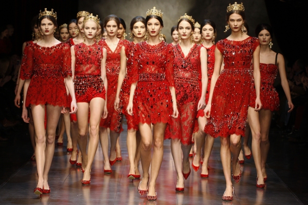 Photo Flash: First Look at Dolce&Gabbana Winter Woman 2014 - TAILORED MOSAIC 