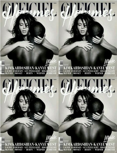 Photo Coverage: Kim Kardashian and Kanye West Pose Nude Image