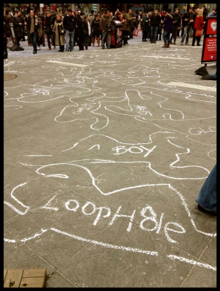 Photo Flash: ART = AMMO: Artists in Support of Gun Control Holds Flash Mob in Times Square 