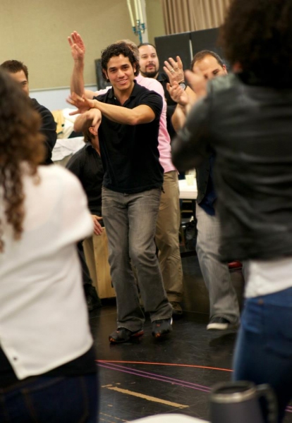 Adam Jacobs, playing Diego da la Vega/Zorro, on the first day of rehearsals. Photo