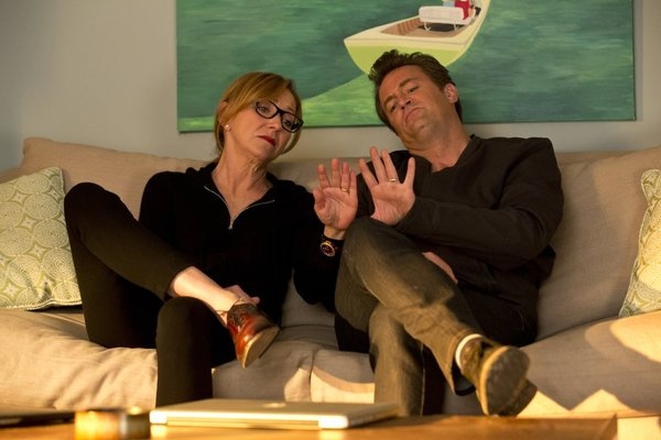 GO ON -- "Double Down" Episode 118 -- Pictured: (l-r) Julie White as Anne, Matthew Pe Photo