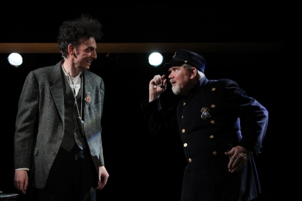 John Keating as Verges, and John Christopher Jones as Dogberry. Photo by Henry Grossm Photo