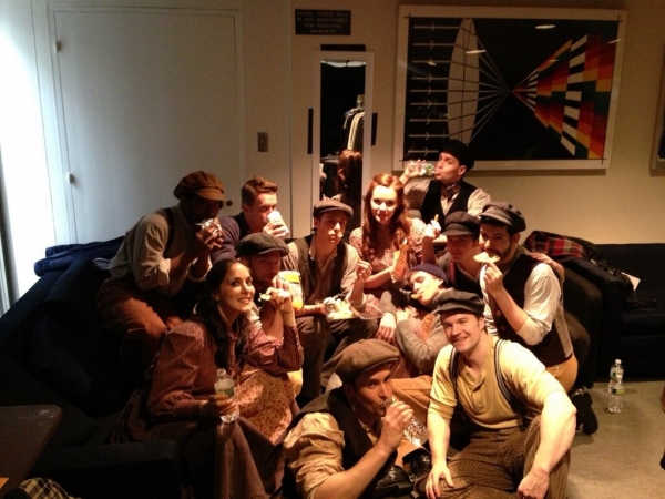 Photo Flash: Saturday Intermission Pics, March 2 - NEWSIES and BOOK OF MORMON Channel SONGS FOR A NEW WORLD and More!  Image