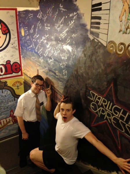 Photo Flash: Saturday Intermission Pics, March 2 - NEWSIES and BOOK OF MORMON Channel SONGS FOR A NEW WORLD and More!  Image