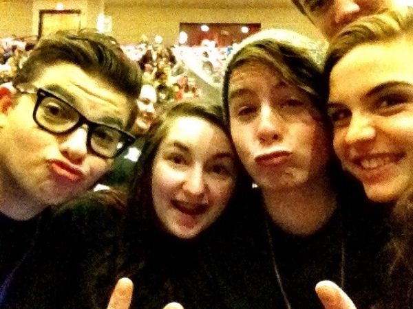 Photo Flash: Saturday Intermission Pics, March 2 - NEWSIES and BOOK OF MORMON Channel SONGS FOR A NEW WORLD and More!  Image