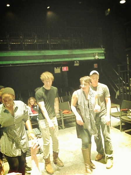 Photo Flash: Saturday Intermission Pics, March 2 - NEWSIES and BOOK OF MORMON Channel SONGS FOR A NEW WORLD and More!  Image