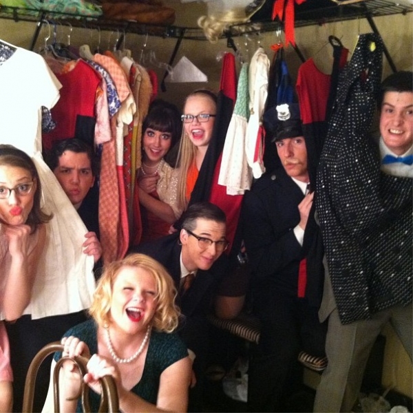 Photo Flash: Saturday Intermission Pics, March 2, Part 2 - CINDERELLA's Slippers, KINKY BOOTS' Factory Mates and More! Image