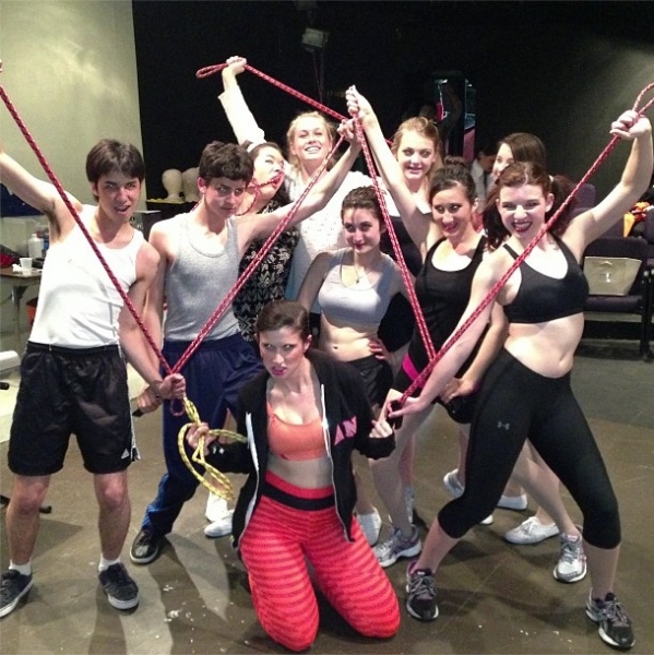 Photo Flash: Saturday Intermission Pics, March 2, Part 2 - CINDERELLA's Slippers, KINKY BOOTS' Factory Mates and More! Image