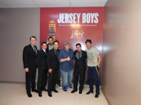 Photo Flash: Frankie Moreno Visits JERSEY BOYS at Paris Las Vegas 