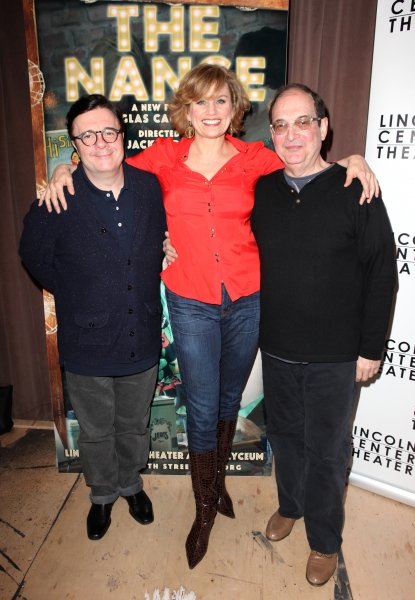 Nathan Lane, Cady Huffman and Lewis J. Stadlen Photo