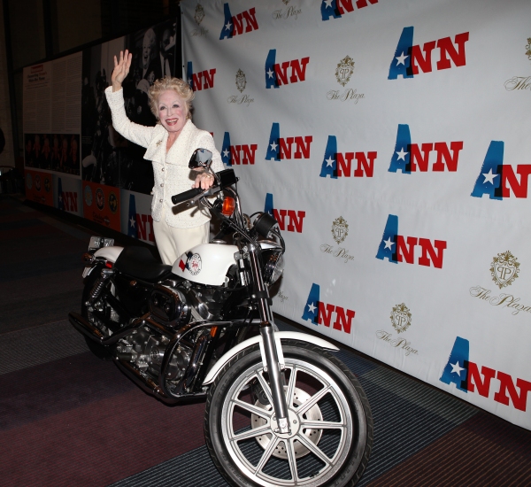 Holland Taylor (with Ann Richard's Motorcycle) Photo