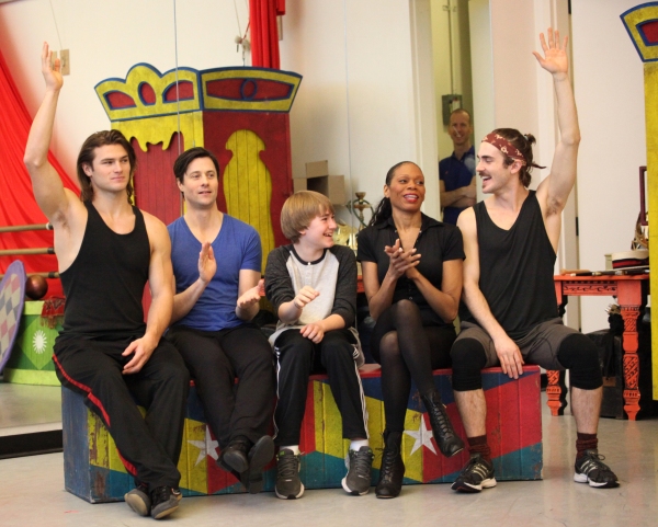 Photo Coverage: Inside PIPPIN's Press Rehearsal - Patina Miller, Matthew James Thomas and More Strut Their Stuff! Image