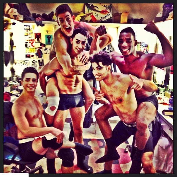 Photo Flash: Saturday Intermission Pics, March 9 - Andrew Keenan-Bolger's Last SIPs with NEWSIES, HANDS ON A HARDBODY and More!  Image