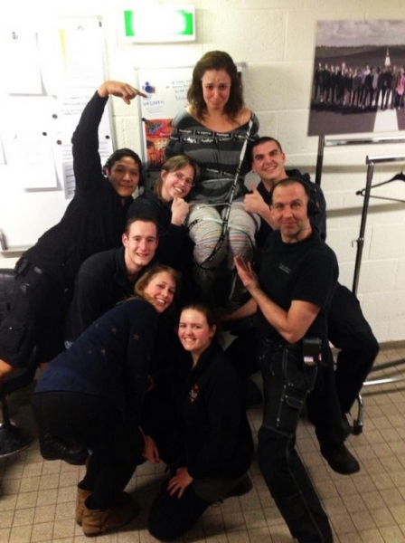 Photo Flash: Saturday Intermission Pics, March 9 - Andrew Keenan-Bolger's Last SIPs with NEWSIES, HANDS ON A HARDBODY and More!  Image