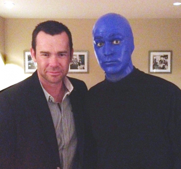 Photo Flash: HUMAN NATURE's Phil Burton Visits BLUE MAN GROUP 