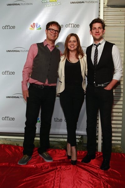 Rainn Wilson, Jenna Fischer, John Krasinski Photo