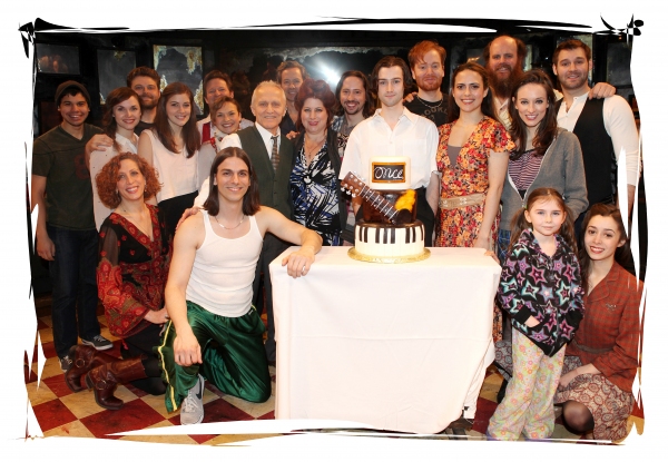 Cristin Milioti, Ben Hope and the Ensemble cast of 'Once' celebrating their One Year  Photo