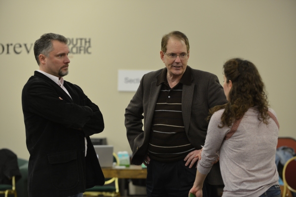 Stephen Buntrock (Emile de Becque), Director David H. Bell and Elizabeth Lanza (Nelli Photo