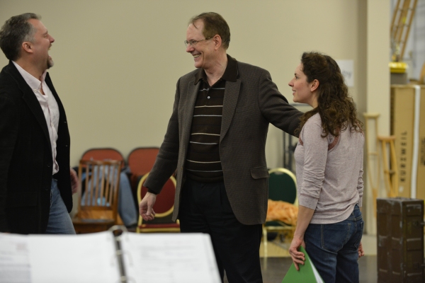 Stephen Buntrock (Emile de Becque), Director David H. Bell and Elizabeth Lanza (Nelli Photo