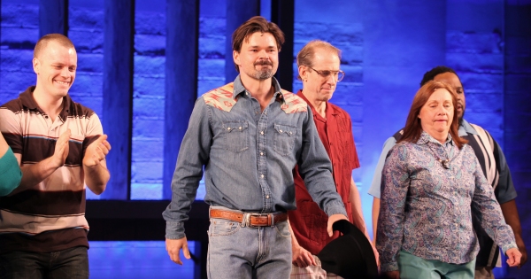 Photo Coverage: HANDS ON A HARDBODY Cast Trucks Their Way to Broadway- Opening Night Curtain Call!  Image