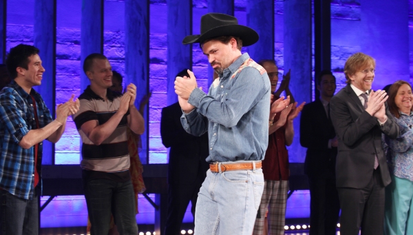Photo Coverage: HANDS ON A HARDBODY Cast Trucks Their Way to Broadway- Opening Night Curtain Call!  Image