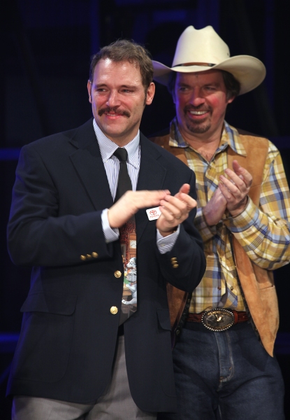 Photo Coverage: HANDS ON A HARDBODY Cast Trucks Their Way to Broadway- Opening Night Curtain Call!  Image