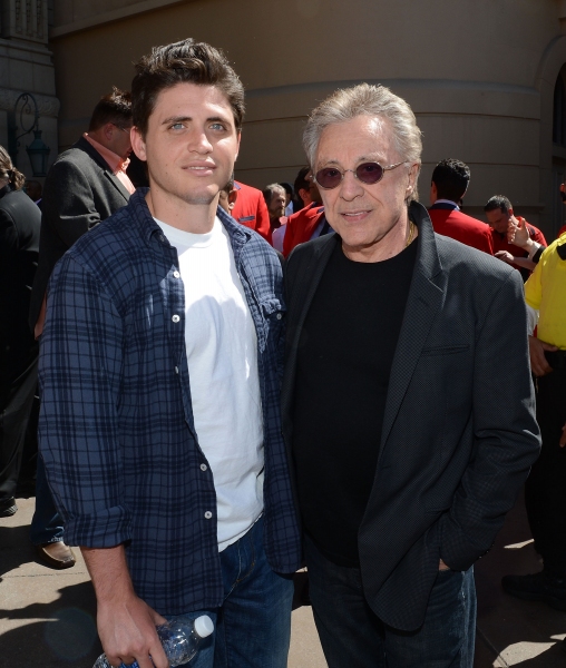 Francesco Valli and his father Frankie Valli Photo