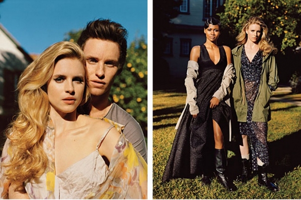 Photo Coverage: Brit Marling and Eddie Redmayne on W's Cover 