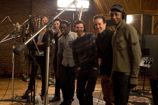 Photo Flash: In the Recording Studio with the Cast of KINKY BOOTS! Image