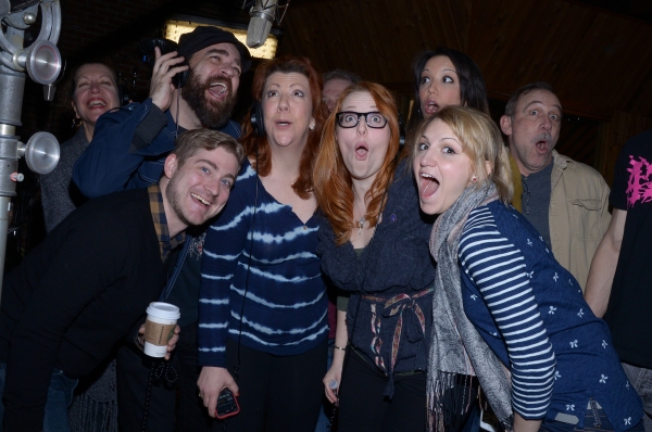 Photo Flash: In the Recording Studio with the Cast of KINKY BOOTS! Image