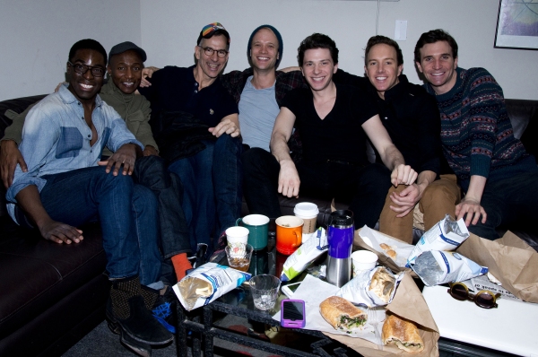 Photo Flash: In the Recording Studio with the Cast of KINKY BOOTS! Image