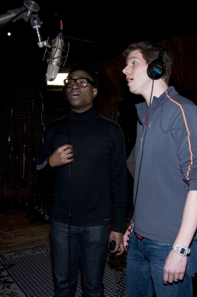 Photo Flash: In the Recording Studio with the Cast of KINKY BOOTS! Image