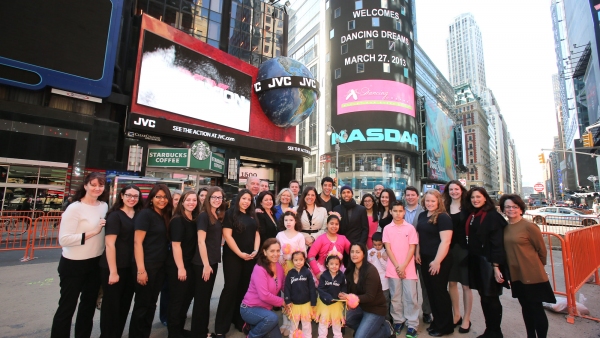 Photo Flash: Dan Domenech, Dancing Dreams at NASDAQ Opening Bell Image