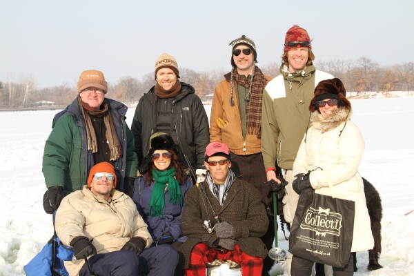 Photo Flash: Mark Rylance and the Cast of the Guthrie's NICE FISH Go Ice Fishing Image