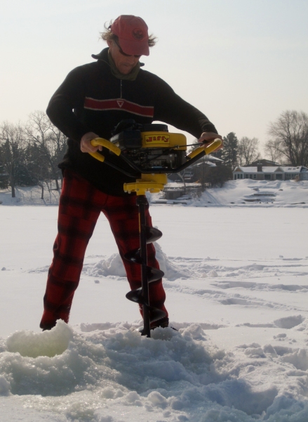 Photo Flash: Mark Rylance and the Cast of the Guthrie's NICE FISH Go Ice Fishing Image