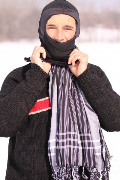 Photo Flash: Mark Rylance and the Cast of the Guthrie's NICE FISH Go Ice Fishing Image