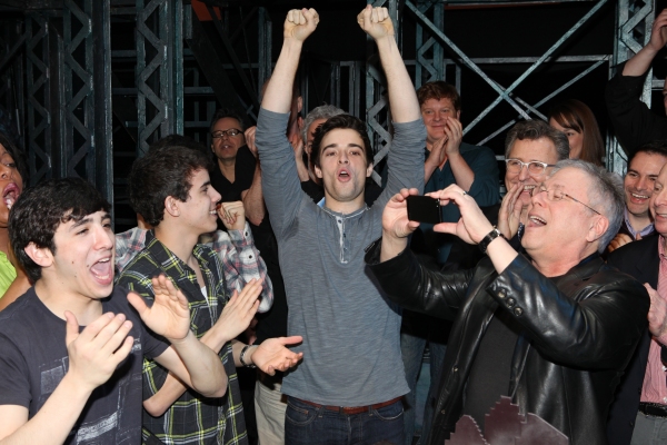 Photo Coverage: NEWSIES Celebrates One Year on Broadway with Cast, Cake & Creatives! Photo Coverage: NEWSIES Celebrates One Year on Broadway with Cast, Cake & Creatives! Image