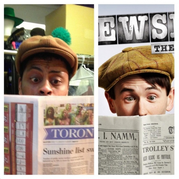 Photo Flash: Saturday Intermission Pics, March 30 - Easter Edition with NICE WORK, NEWSIES, MOTOWN and More!  Image