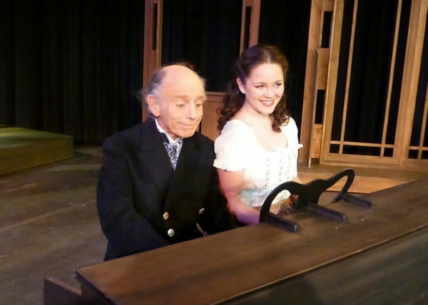 Mr. Laurence plays the piano with Beth - with Robert Towers and Brooke Johnson. Photo
